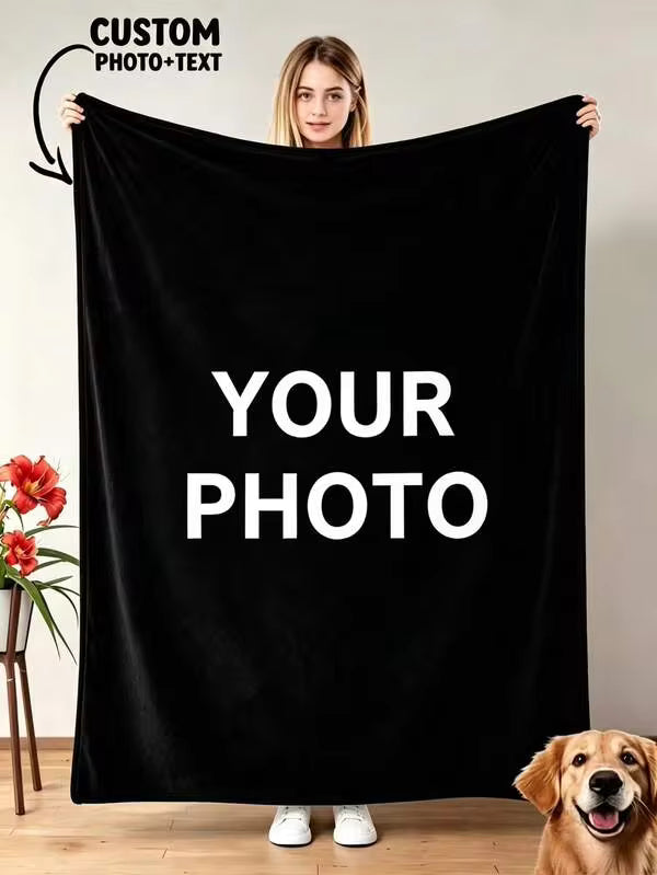 Customized Photo Flannel Blankets,Allowing You To Choose Your Own Photos(Including Wedding Couples,Families,Pets,Friends,Etc.)Or Any Photos.The Soft Flannel Blanket Is Made With Digital Printing Technology And Can Be Hand-Washed Or Machine-Washed.